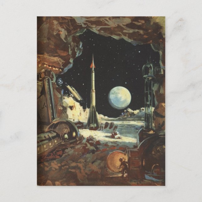 Cartão Postal Cartão-postal Vintage Illustration (Frente)