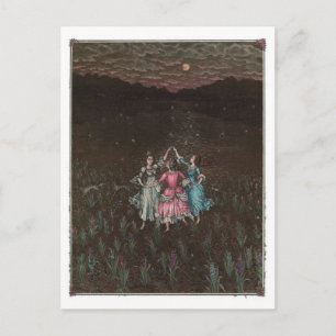 Cartão Postal Cartão-postal Vintage Illustration