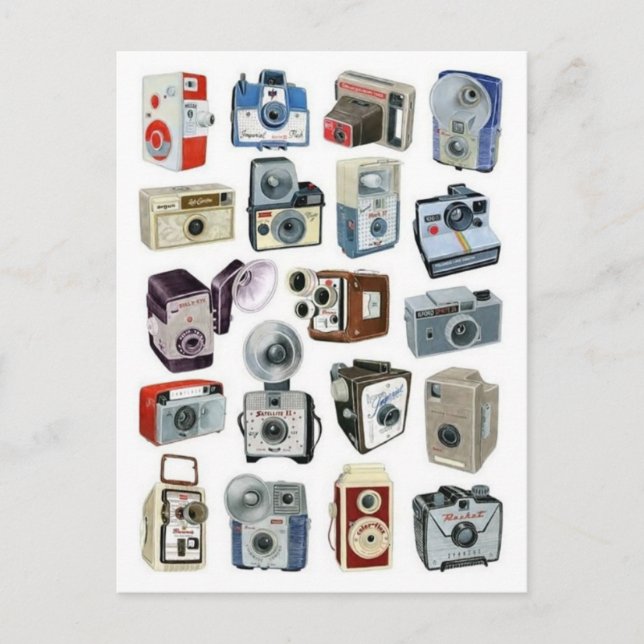 Cartão Postal Cartão-postal Vintage Illustration (Frente)