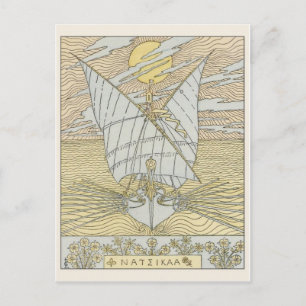 Cartão Postal Cartão-postal Vintage Illustration