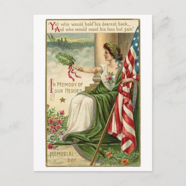 Cartão Postal Cartão-postal Vintage Illustration (Frente)