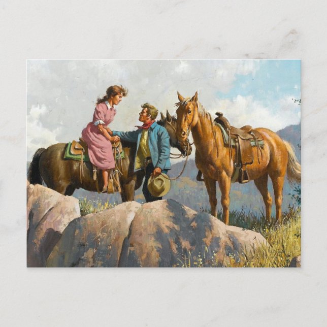 Cartão Postal Cartão-postal Vintage Illustration (Frente)