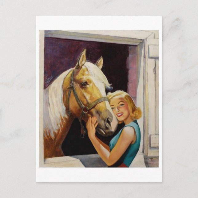 Cartão Postal Cartão-postal Vintage Illustration (Frente)