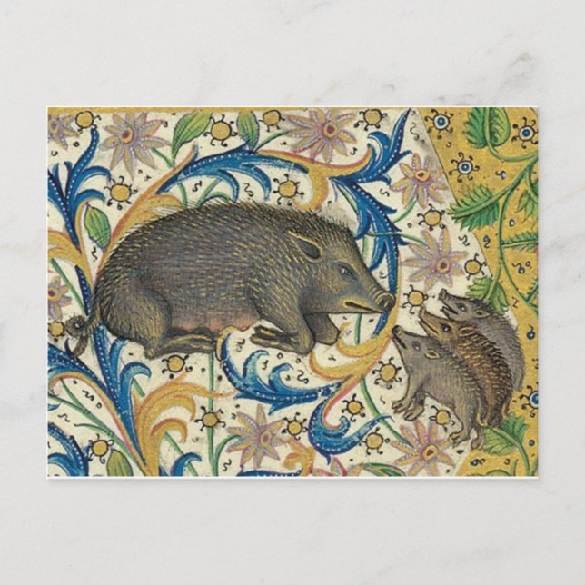 Cartão Postal Cartão-postal Vintage Illustration (Frente)