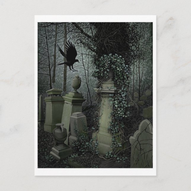 Cartão Postal Cartão-postal Vintage Illustration (Frente)