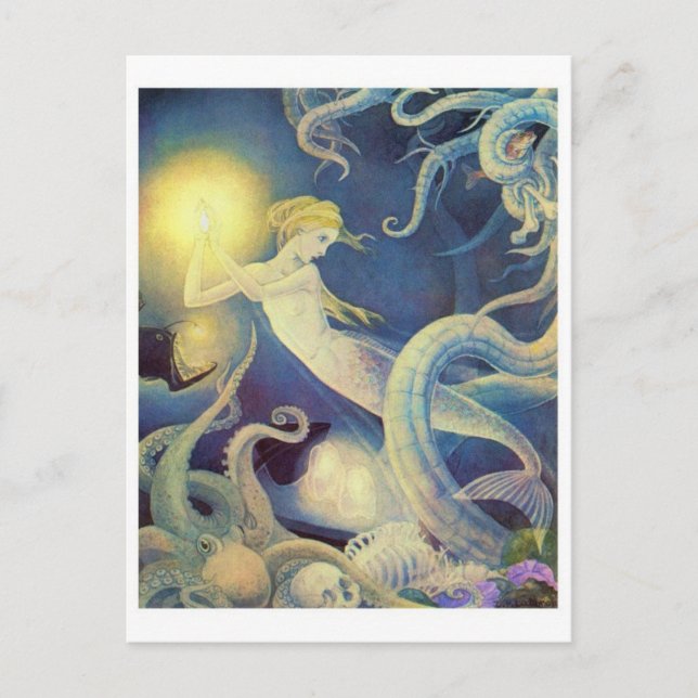 Cartão Postal Cartão-postal Vintage Illustration (Frente)