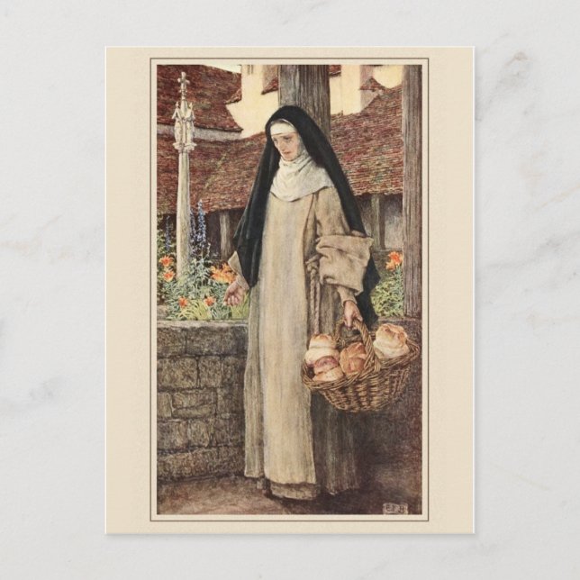 Cartão Postal Cartão-postal Vintage Illustration (Frente)