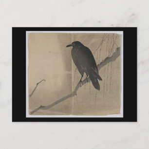 Cartão Postal Cartão-postal: Vintage Japonês Art-Yanagi ni karas