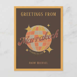 Cartão Postal Cartão-postal Vintage Marrakech Marrocos