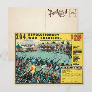 Cartão Postal Cartão-postal Vintage Revolucionário de Brinqued