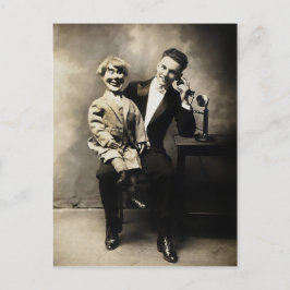 Cartão Postal Cartão-postal Vintage Scary Ventriloquist