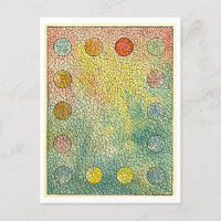 Cartão-postal Vintage Staink Glass Mosaico