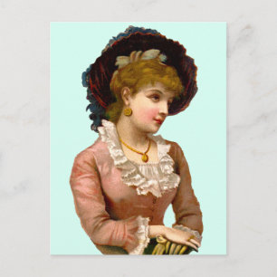 Cartão Postal Cartão-postal Vintage Victorian Ladies Fashion