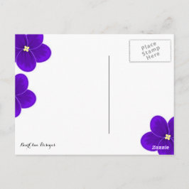 Cartão Postal Cartão-postal violeta africano