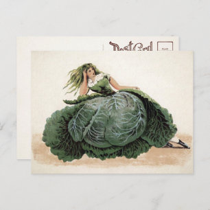 Cartão Postal Cartão-postal vitoriano da cabbage Girl