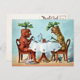 Cartão Postal Cartão-postal Vitoriano de Chá de Cenoura