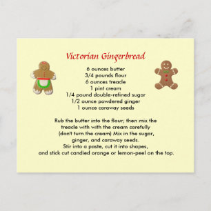 Cartão Postal Cartão-postal Vitoriano Gingerpão