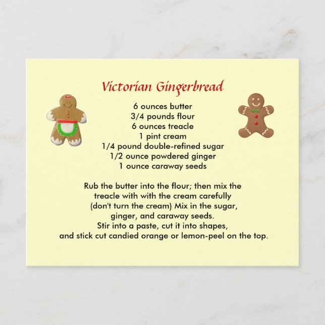 Cartão Postal Cartão-postal Vitoriano Gingerpão (Frente)