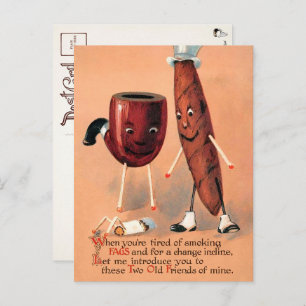 Cartão Postal Cartão-postal vitoriano para fumagem de ímpar