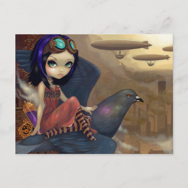 Cartão Postal Cartão-postal "Voo de Poe" (Frente)