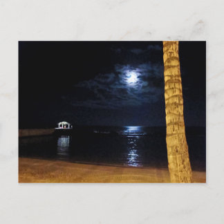 Cartão Postal Cartão-postal Waikiki Moonrise