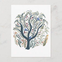 Cartão Postal Cartão-postal Whimsical Folart Forest Earth