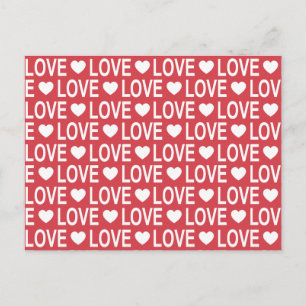Cartão Postal Cartão-postal White Love