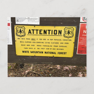 Cartão Postal Cartão-postal White Mounains Mt. Jackson