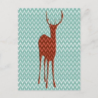 Cartão Postal Cartão-postal Woodland Deer