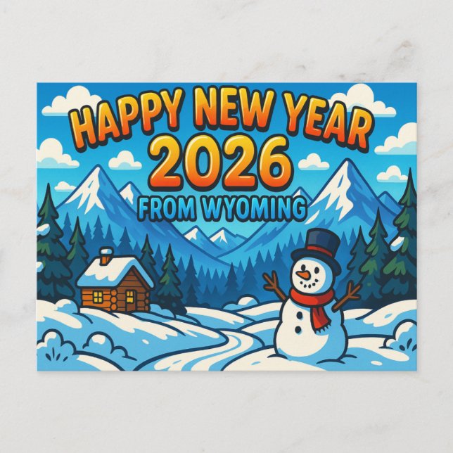 Cartão Postal Cartão-postal WYOMING (Frente)