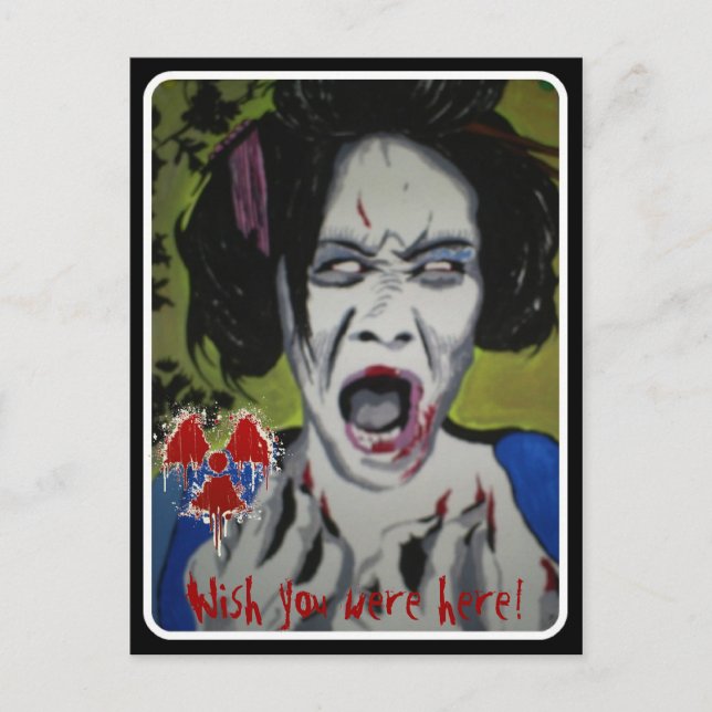 Cartão Postal Cartão-postal 'ZomGeisha' (Frente)