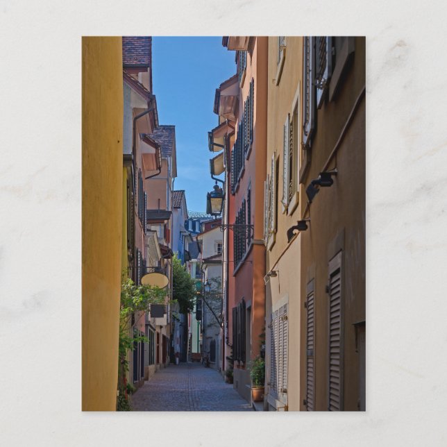 Cartão Postal Cartão-postal Zurich Backstreet (Frente)