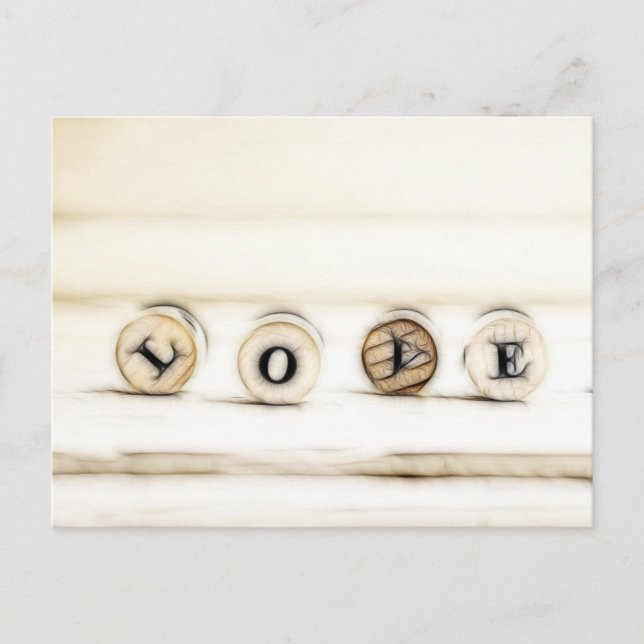 Cartão Postal Cartas de Amor (Frente)