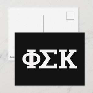Cartão Postal Cartas Phi Sigma Kappa