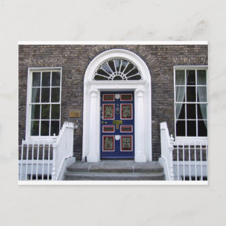Cartão Postal Cartaz à porta de Dublin, antigo prato de Merrion