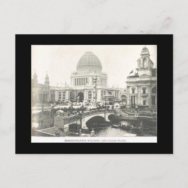 Cartão Postal Cartaz-Administração e Grande do Mundo (Frente)