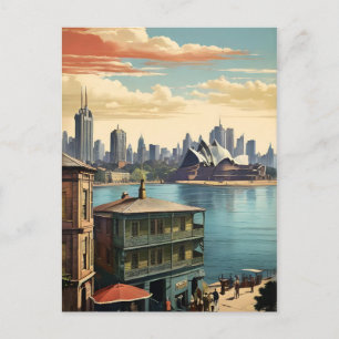 Cartão Postal cartaz antigo de Sydney