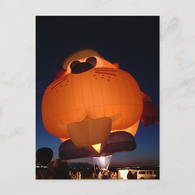 Cartão Postal Cartaz brilhante do balão (Frente)