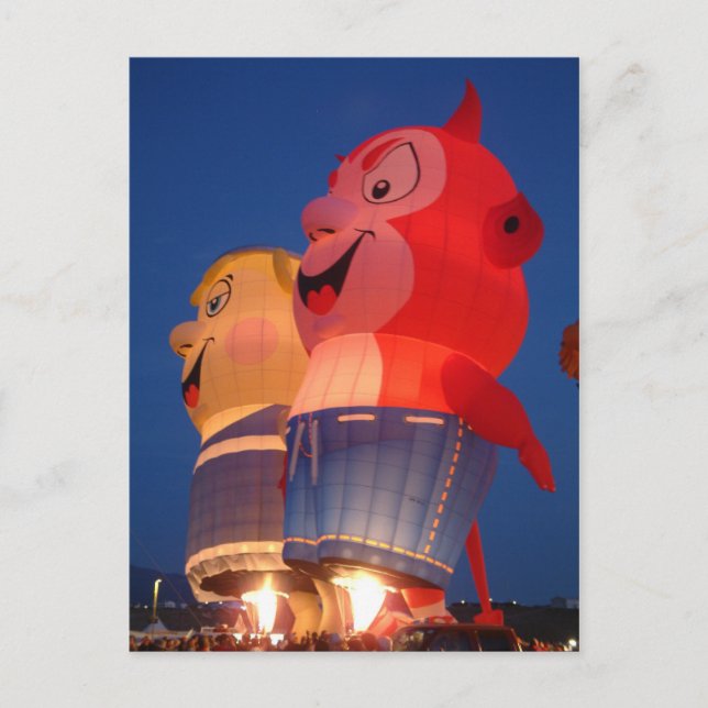 Cartão Postal Cartaz brilhante do balão (Frente)