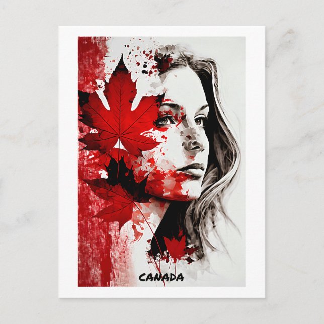 Cartão Postal Cartaz canadense - Coleção Mundial das Mulheres (Frente)