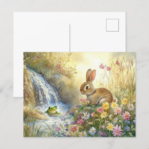 Cartão Postal Cartaz-cartão-cartão-postal de Sapo coalhado