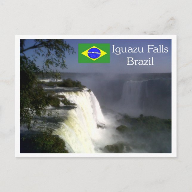 Cartão Postal Cartaz Cataratas de Iguazu Falls (Frente)