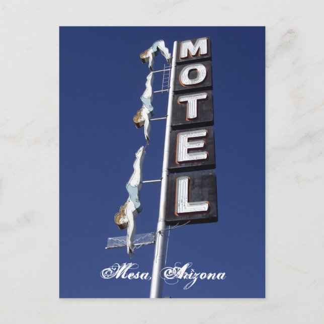 Cartão Postal Cartaz Cênico de Mesa, Arizona (Frente)