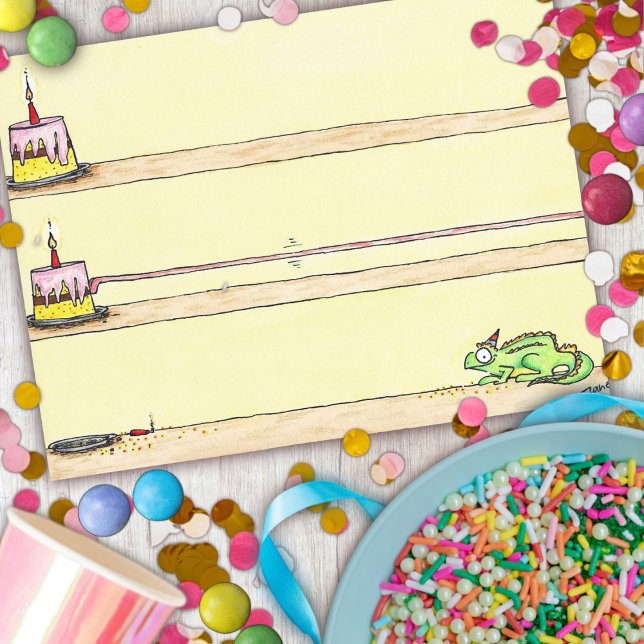 Cartão Postal Cartaz CHAMELEON BIRTHDAY de Nicole Janes (Criador carregado)