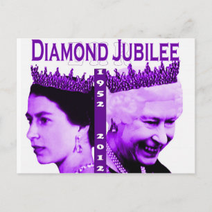 Cartão Postal Cartaz comemorativo de Diamond Jubilee