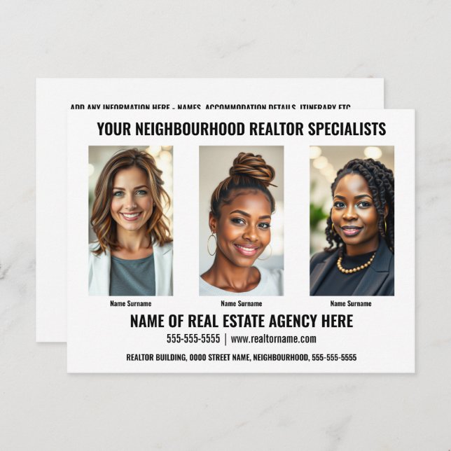 Cartão Postal Cartaz comercial modelo 5 foto do realeador DIY (Frente/Verso)