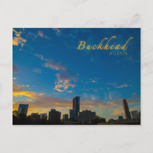 Cartão Postal Cartaz Da Buckhead No Sunset