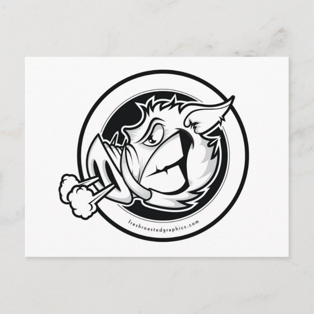 Cartão Postal Cartaz da cabeça da boia (Frente)