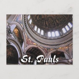 Cartão Postal Cartaz da Catedral Paulista interior Londres