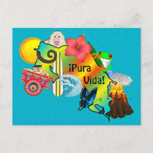 Cartão Postal Cartaz da Costa Rica